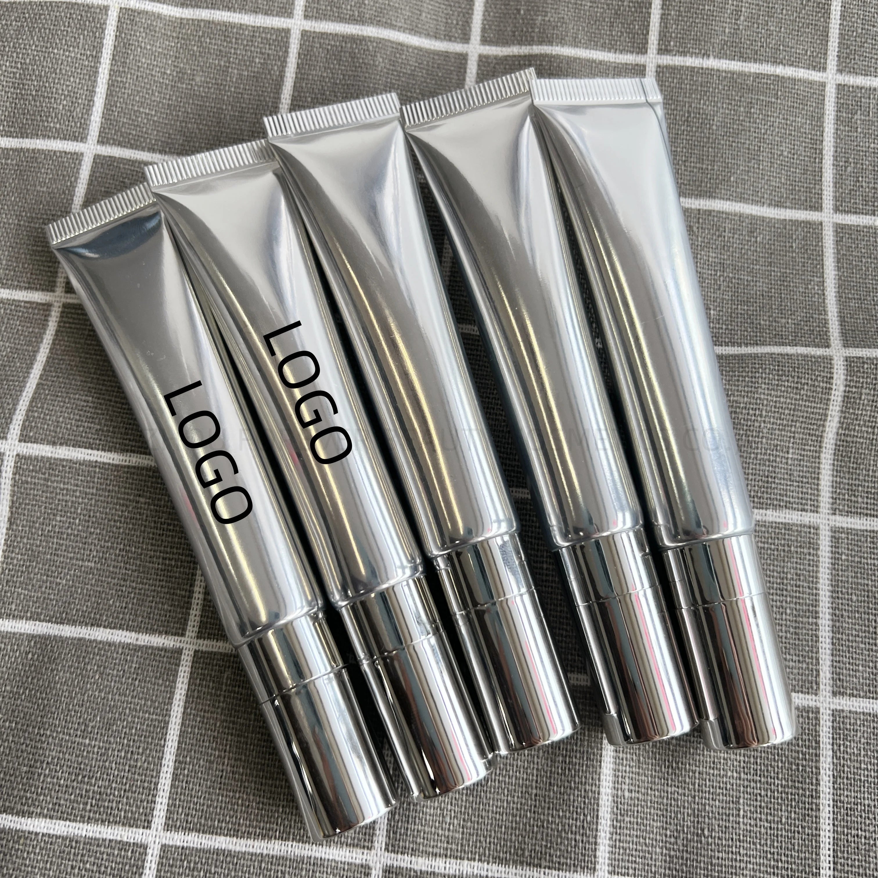 Lip Volume Lip Plumper Custom 20ml Silver Vegan Hyaluronic Acid Lip Volumizer Private Label