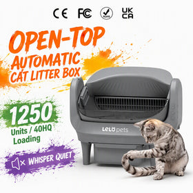 Large Open Top Automatic Cat Litter Box Self Cleaning Smart Litter Box WiFi App Control
