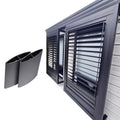 The Architectural Profile Aluminum Louvre Exterior Facade Cladding Shading System Supporting Customization of Size and Color
