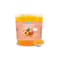 KEIFU 3.2kg Yellow Peach Popping Boba Pearl Juice Ball Instant Bursting Bubble Tea Drink Topping OEM/ODM Bottle Packaging