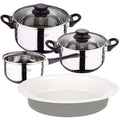 5 PIECE COOKWARE SET + 36CM OVAL SERVING DISH