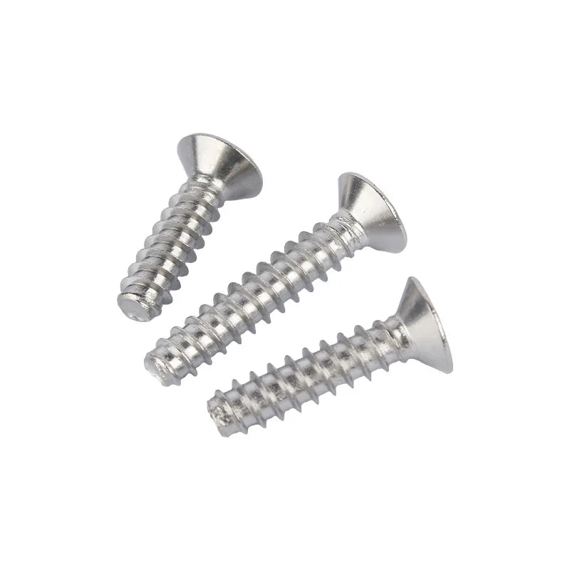 304 Stainless Steel Cross Slot Countersunk Head Cut Tail Small Screw Fan Cooling Slotted KT Flat Head Flat Tail Screw MegaBDM