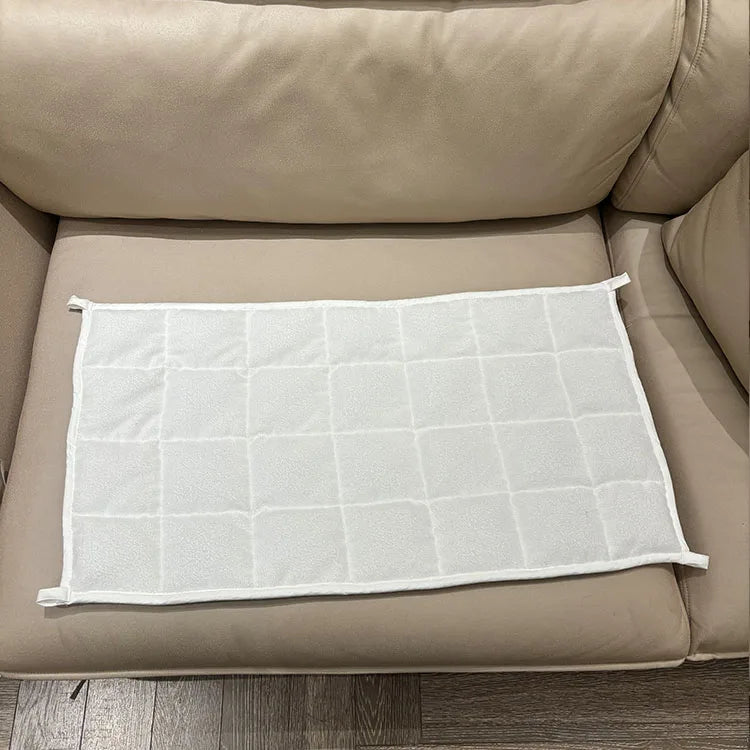 Adults Small Travel Weighted Blanket Relaxation Portable & Breathable Weighted Lap Blanket 7 Lbs Weighted Lap Pad