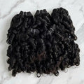 Wholesale Bulk Natural Black Curly Double Drawn Bundles Raw Cambodian Hair Bundles Wholesale Human Hair Extensions