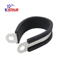 Stainless Steel Locking Hose P Clamps Rubber Cushion Pipe Hose Clamps Cable Clips