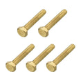 OEM Hex Head Screw Bolt (1/4-20x1-1/2) Brass Fully Threaded Brass Hex Bolts Machine Screws for Machinery Industrial MegaBDM