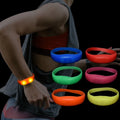 New Products Luminous Silicone Led Bracelet Party Supplies Shock Activated Led Bracelets LED Wristband Sport