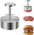 Spring Back Design Hamburger Patty Maker for BBQ Home Kitchen Burger Press Mold MegaBDM