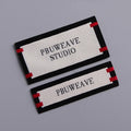 Factory Direct Sales  Customized Clothing Labels Simple Woven Label Iron on Neck Cotton Custom Clothes Label