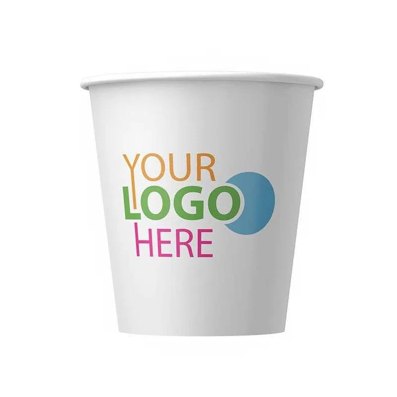 Custom Logo 8oz Hot Tea Drinking Cups Cold Drinks Disposable Paper Coffee Cup for Promotional Events