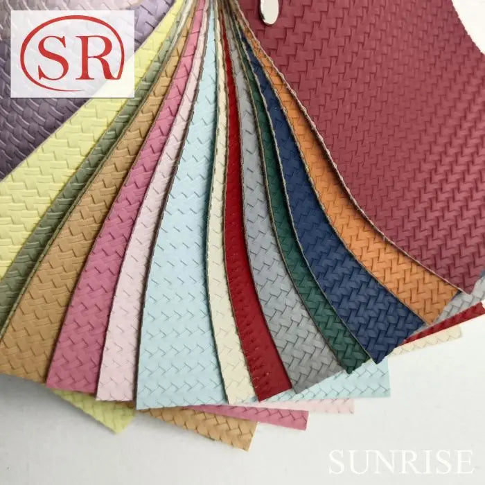 Innovative Woven Pattern Knitted Fabric Sparkles with Vibrant Color for Bags Wallets Notebooks