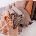 HZW-25099 Latest Designs Crepe Hijabs for Muslim Women Solid Color Polyester Shawls Head Scarves for Spring