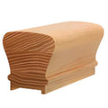 Durable and stylish stair components Stair Parts White Oak Handrails Fillet Wood Top Staircase Banister Railing Bacony Stair