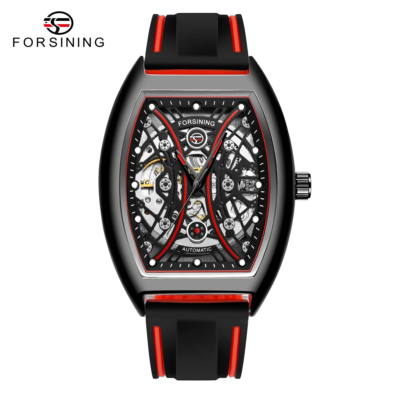 New Forsining Relojes Wrist Watches Luxury Mens Waterproof Montre Tonnea Custom Logo Skeleton Automatic Mechanical Watch for Men
