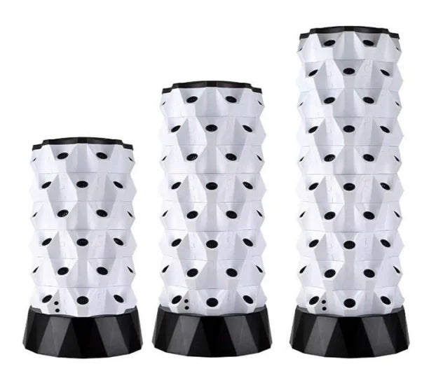 Indoor Hydroponic Growing Systems Vertical Hydroponic Garden Planting Pot Tower Plastic Logo Customized OPP OEM Modern