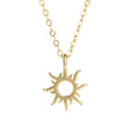 Wholesale Fashion Jewelry Necklaces Sunflower Design Pendant 925 Silver 18k Gold Plated for Women Gift Party