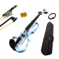 Kinglos Advanced Electric/Silent Violin Kit Solid Wood with Ebony Fittings Soft Case Full Size 4/4