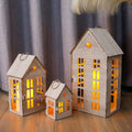 Set of 3 Vintage Mini House Shape Candle Holder Lantern Hanging Candle Lantern for Event and Kids Gift