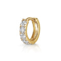 CANNER Statement Customize Big Zircon Huggies Hoop Earring 925 Sterling Silver Piercing Fine Jewelry for Girls 18K Gold Plated