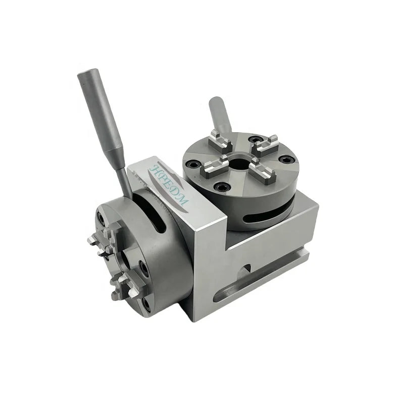 HPEDM Cnc Machining Square Block with 2 Manual Chuck for Vertical Horizontal Machining HE-C06430