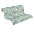 Made Germany Modern Stripes Plaid Non Woven Wallpaper Rolls-Green Grey Blue White Highly Wash-Resistant Kitchen Living Room
