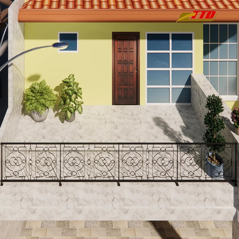 Custom Iron Balcony Railing Designs That Perfectly Match Glass or Aluminum Balustrades for a Seamless Exterior Finish