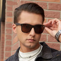 Latest Fashion Men UV Protection Polarized Shade Glasses Adult One Piece Square Oversized Frames Sunglasses