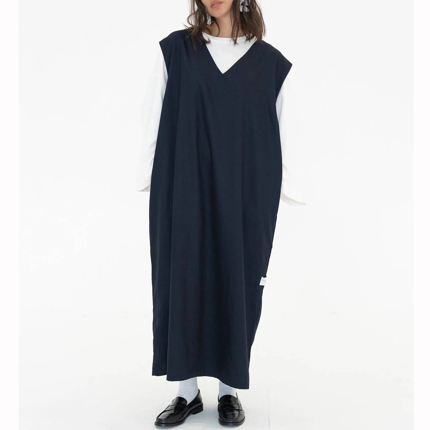 Women's Modest T-Shirt Dress Comfortable Casual Style Oversized Loose Fit Breathable Polyester/Cotton Autumn Full Length Solid