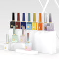15ml Square Electroplated Custom Color Empty Gel Nail Polish Bottle Glass Packaging for Nail Art