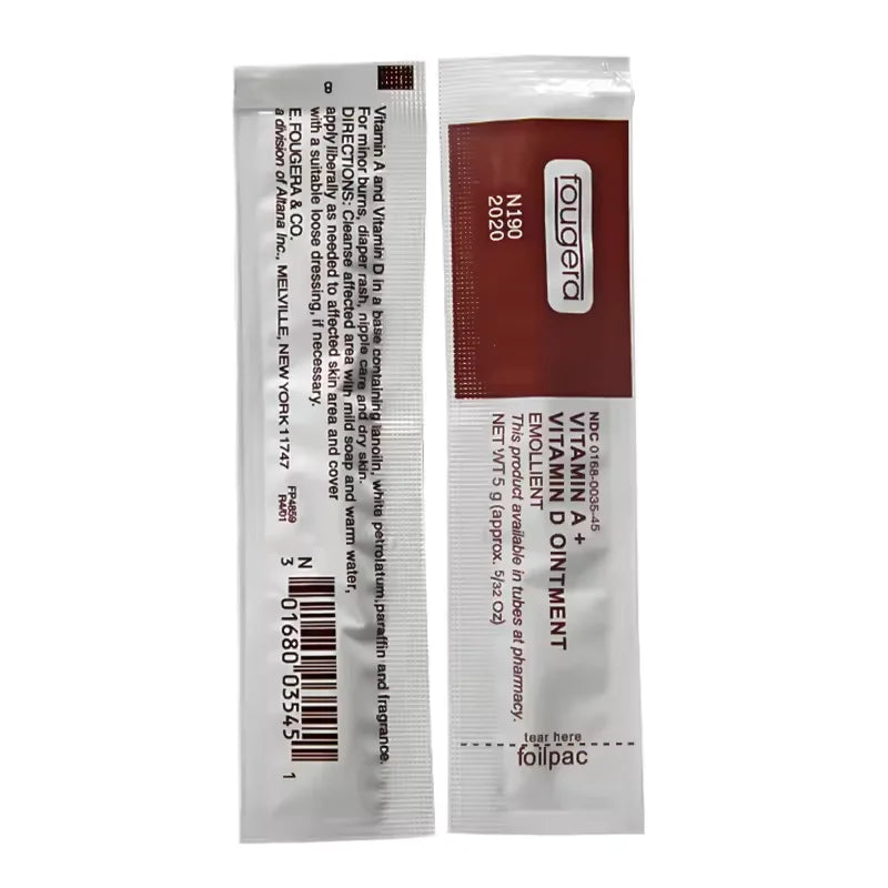 100pcs Tattoo Vitamin a D Cream Repair Aftercare Ointment Anti-Scar Healing Gel Fougera Vitamin Tattoo Repair Gel