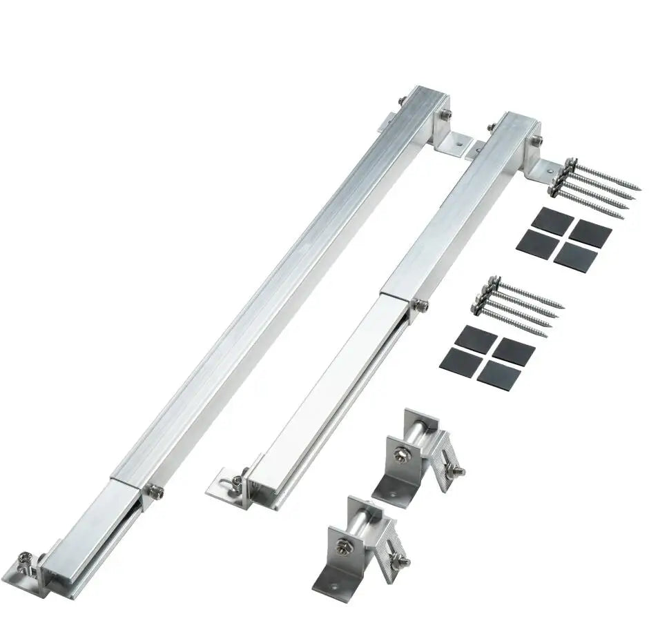 Aluminum Adjustable Tilt Solar Panel Mounting Bracket Solar Panel Racks Rear Leg and Front Leg for Solar Flat Roof Mounting