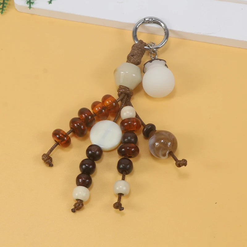 Handmade Bodhi DIY Bag Accessories Lucky Money Bags Mobile Phone Chains Car Keychains for Wealth Attraction