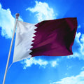 100% Polyester Qatar Flag Advertising Flag Customized Double Sided Digital Printing Fabric 150-90cm for National Day