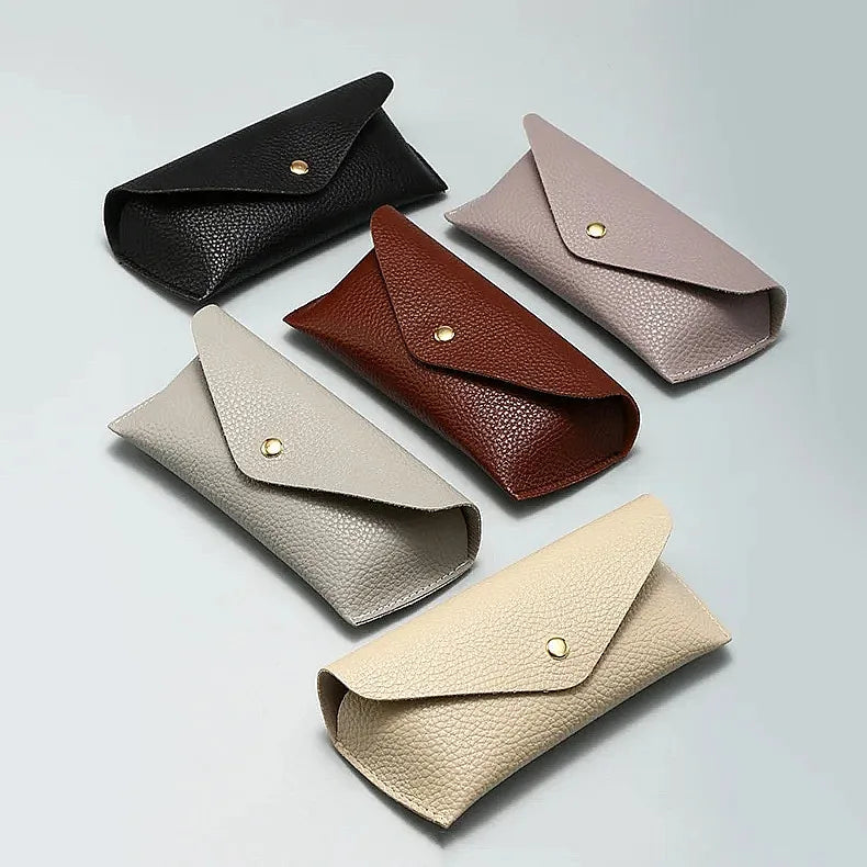 Wholesale Logo Custom Fashion Pebbled Soft Shell Glasses Case Anti-Stress PU Sunglasses Case