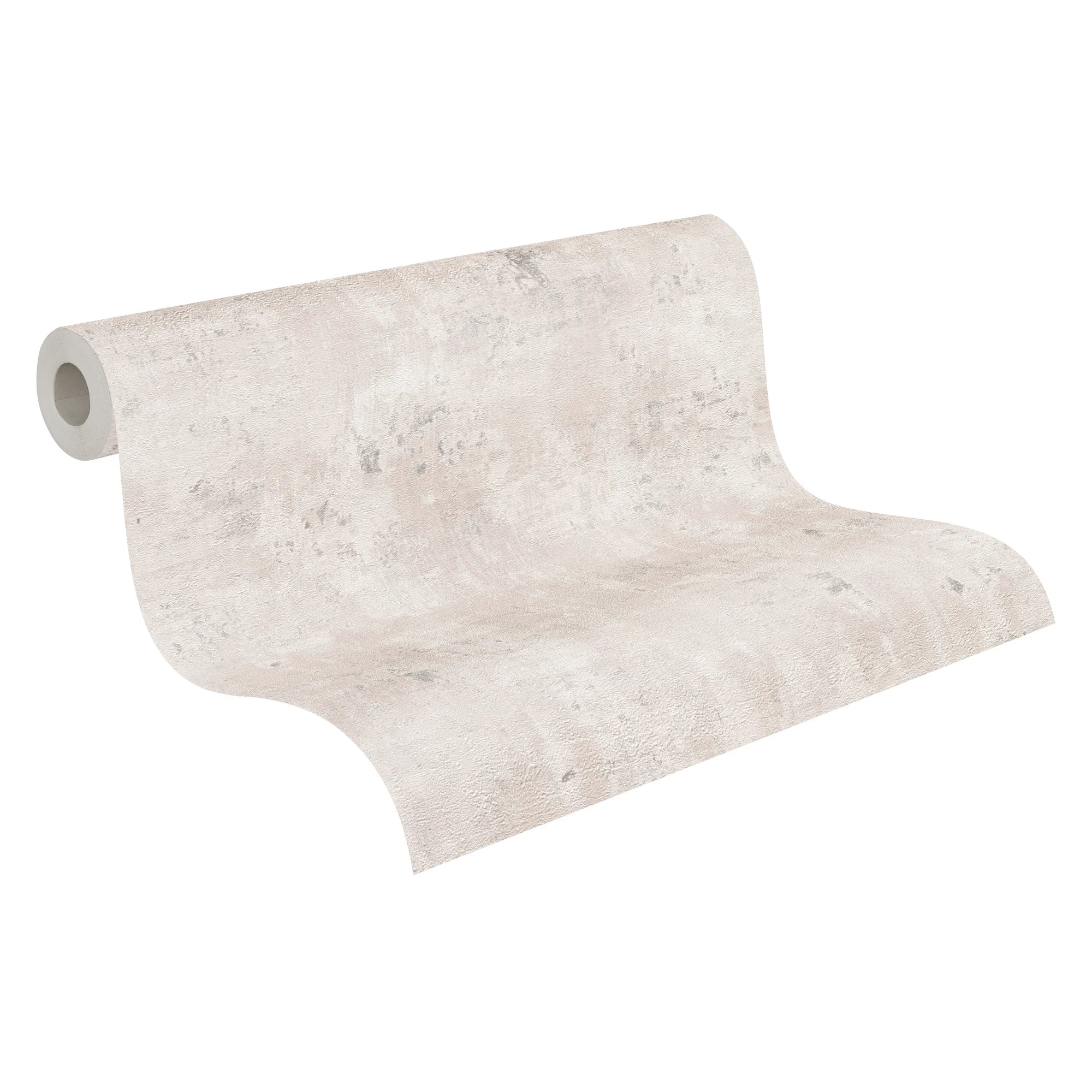 Germany Made Plaster Look White Grey Silver Non Woven Vinyl Modern Abrasion-Resistant Light Resistant Wallpaper Living Room Gym