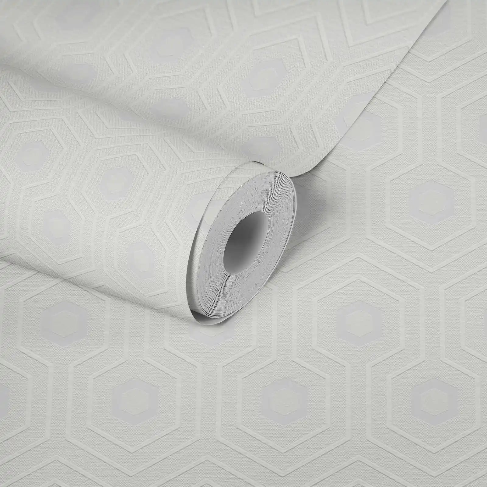 Modern Coatable Paintable White Non Woven Vinyl Wallpaper Rolls-Sound-Absorbing for Babies & Kids Made in Germany 25.00 X 1.06m