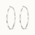 Fashion Jewelry High Quality Large Hoops Earrings Hypoallergenic  Large Silver Hoop Earrings for Women Girls