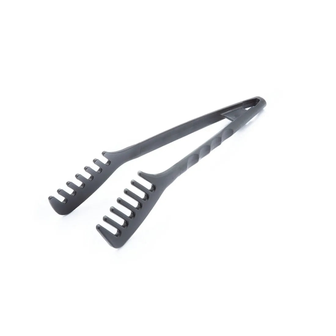 Tomatto Italian Kitchen Accessories Ergonomic Black Nylon PA6 Spaghetti Tongs Eco-Friendly Plastic Hand Grip Made Italy Utensils