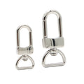Luxury Leather Purse Keychain with Strong 12mm 16mm Swivel D Ring Stainless Steel Lobster Clasp Metal Clasp Accessories