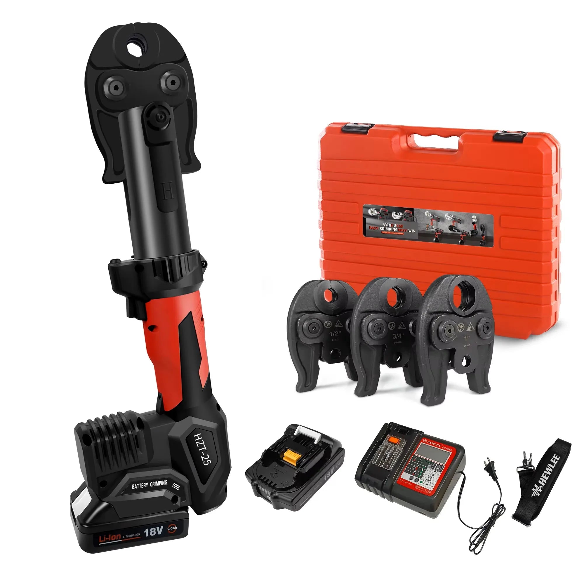 HZT-25 Portable Electric  BatteryHydraulic Copper Pipe Crimping ToolsTH V15182228U16202532pexmultilayerother Plastic Pipes