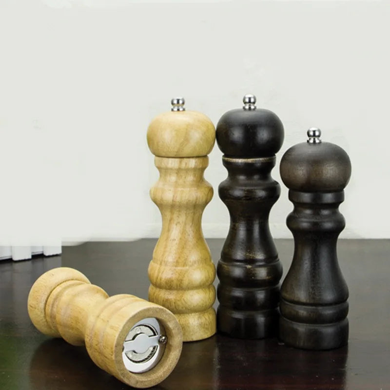Manual High Quality Refillable Bottle Hot Premium Luxury Wholesale Mill Parts Wood Salt Pepper Grinder