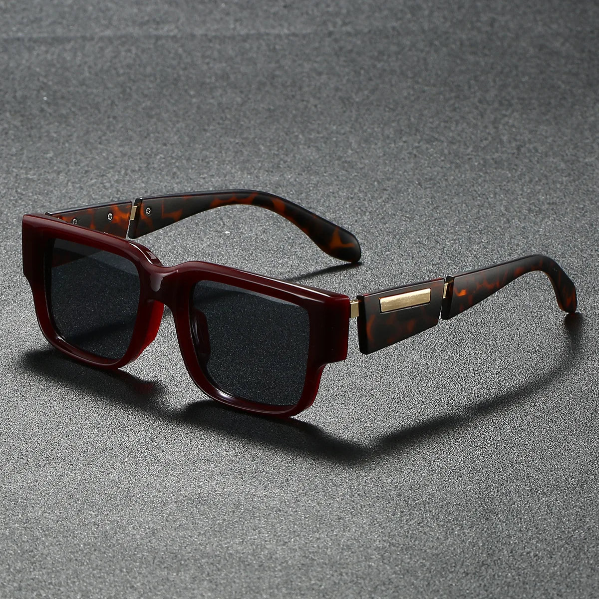 Logo Custom 2025 Vintage Luxury Men Women Punk Sun Glasses UV400 Jelly Color Square Driving Sunglasses Men
