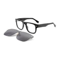 Wholesale Luxury Designer Acetate Frames Eyewear Polarized Clip-On Sunglasses with Magnetic for Men Vintage Style