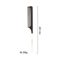 Best Selling Products Extra Long Metal Tail Carbon Comb for Hair