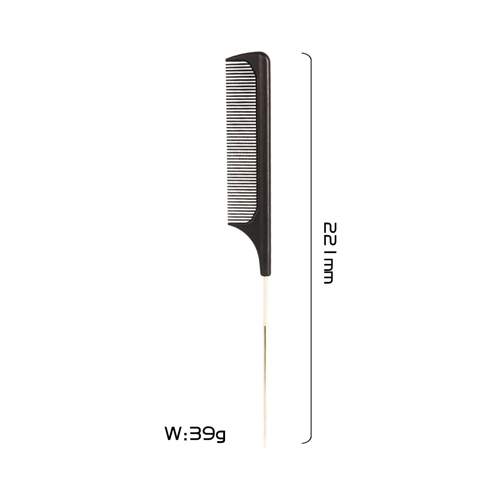 Best Selling Products Extra Long Metal Tail Carbon Comb for Hair