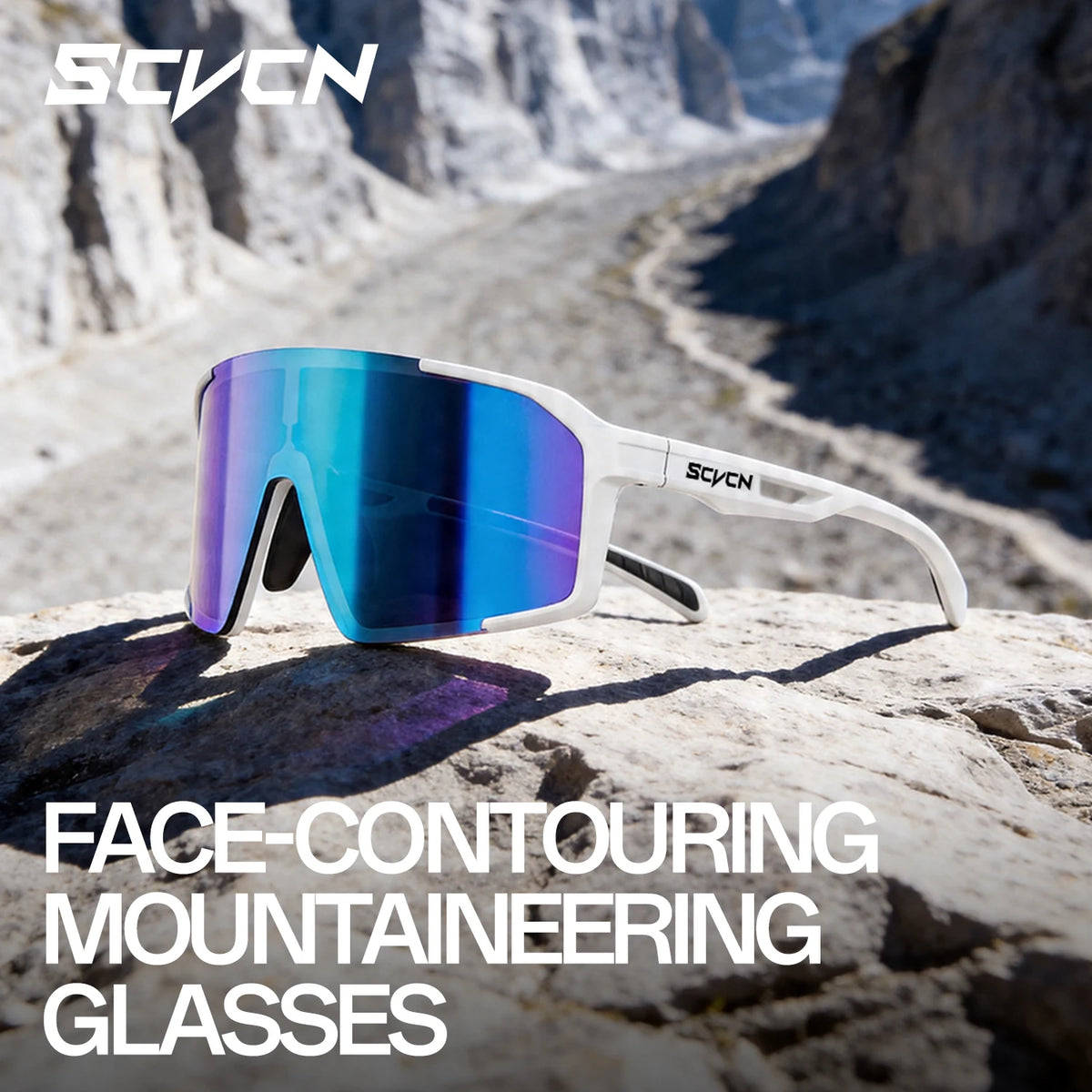 SCVCN FACE CONTOURING MOUNTAINEERING HD COLORFUL SPORTS GLASSES MegaBDM