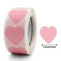 500Pcs 1inch Love Heart Stickers for Valentines Day Wedding Gift Wrapping Bag Packaging Sealing Labels Scrapbooking Diy Stickers