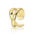 925 Sterling Silver Clip on Wrap Ear Jewelry Personality Cross Double-layer Non-Piercing Simple Earrings Ear Cuff
