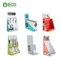 Supermarket POS Display Makeup Lipstick Eyelash Countertop Corrugated Cardboard Shelf Customized Glossy/Matt Lamination