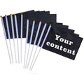 Factory Custom Mini Flag 21*14cm 100% Polyester Double-Sided Digital Printing Small Flag
